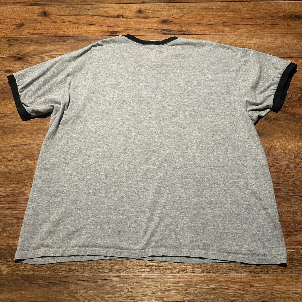 Vintage‎ Nike Grey Ringer T-Shirt Mens XXL - Picture 3 of 6